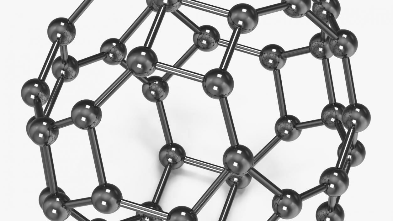 3D model Buckminsterfullerene Structure