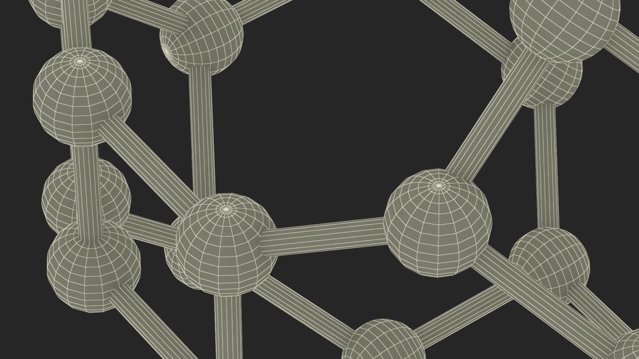 3D model Buckminsterfullerene Structure