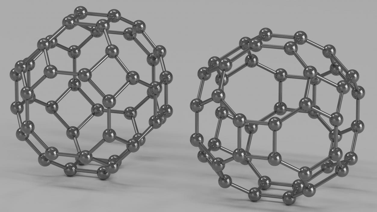 3D model Buckminsterfullerene Structure