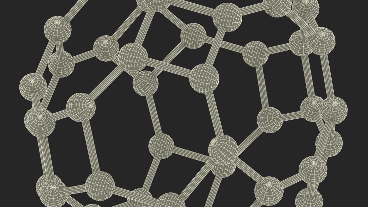 3D model Buckminsterfullerene Structure