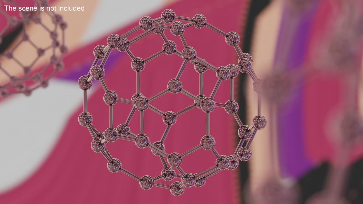 3D model Buckminsterfullerene Structure