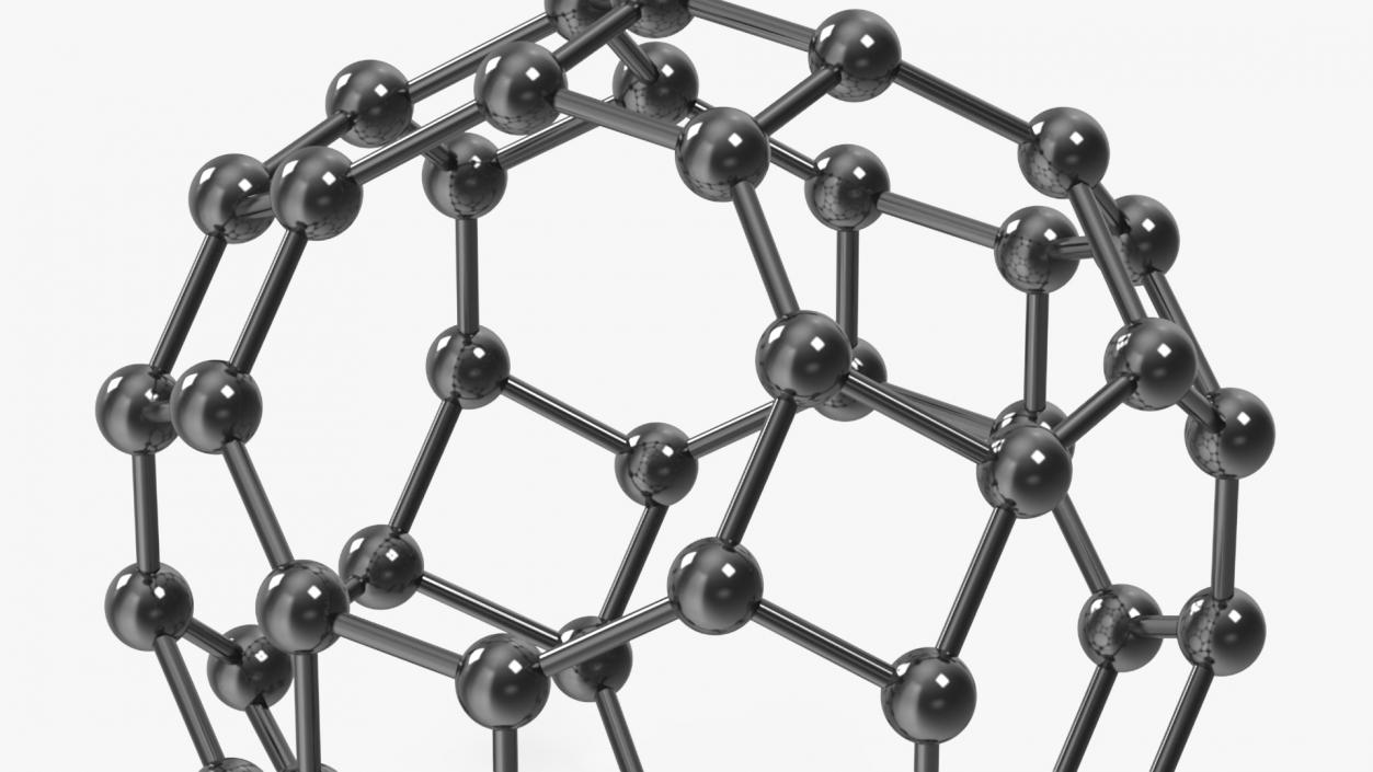 3D model Buckminsterfullerene Structure