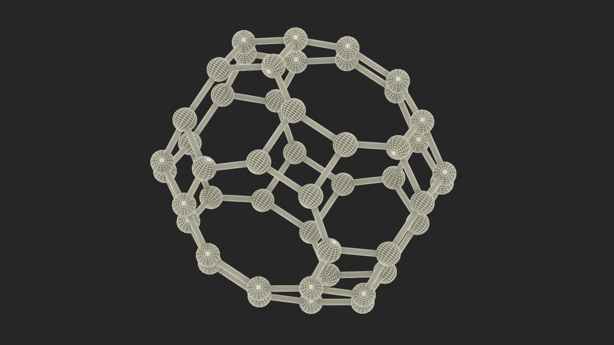 3D model Buckminsterfullerene Structure