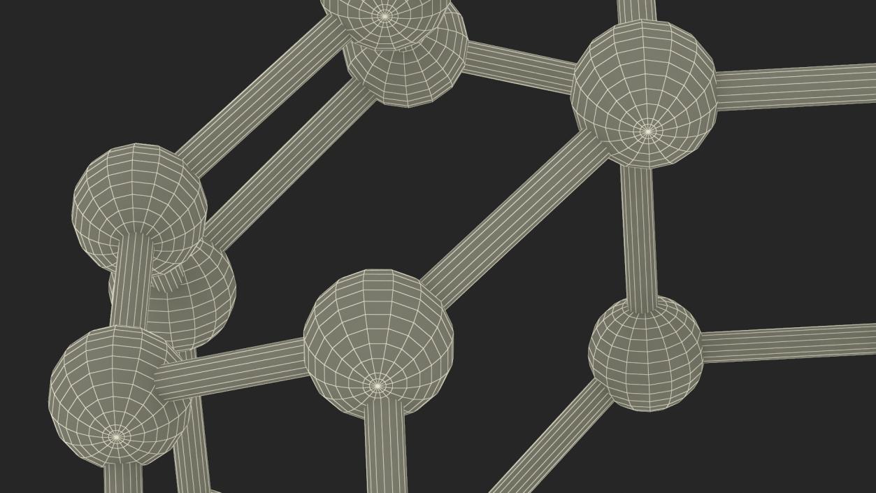 3D model Buckminsterfullerene Structure