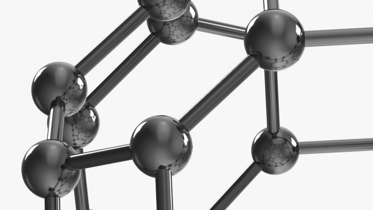 3D model Buckminsterfullerene Structure