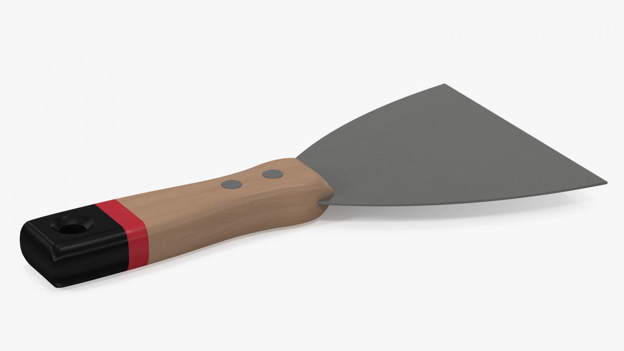 3D Scraper 4 Inch Wood Handle