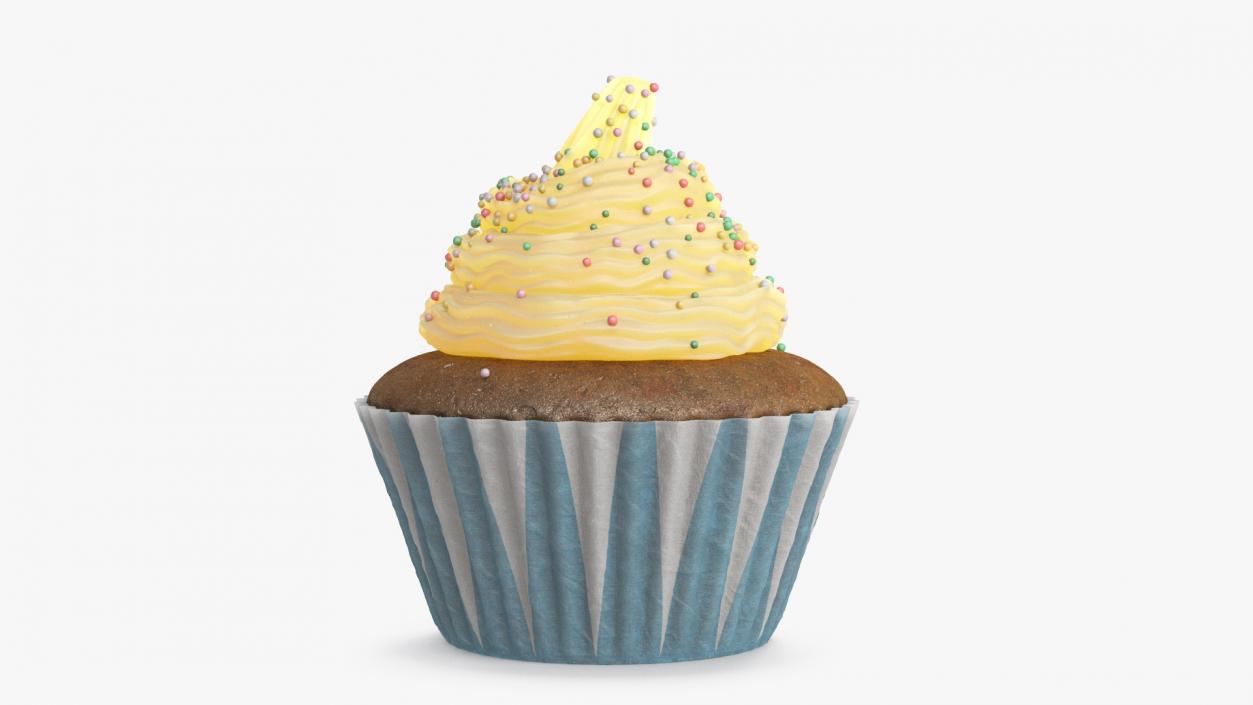 3D Muffin with Sprinkles