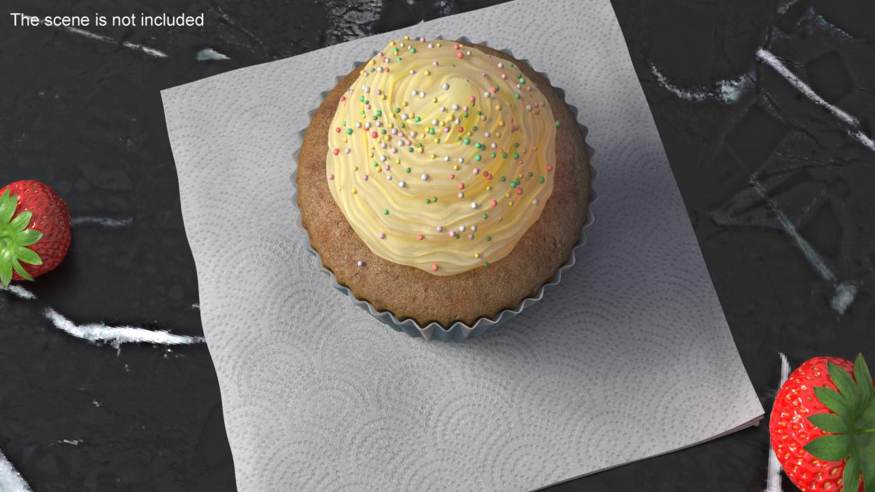 3D Muffin with Sprinkles