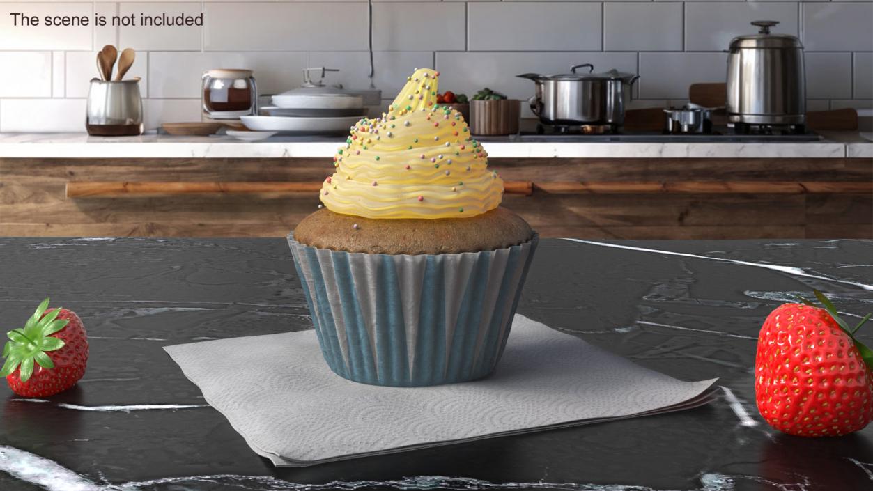 3D Muffin with Sprinkles