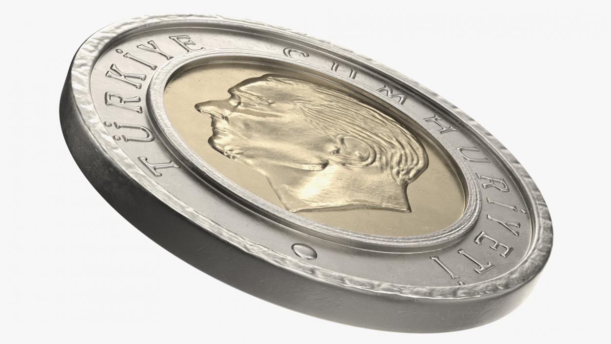 3D Turkey Coins Collection model