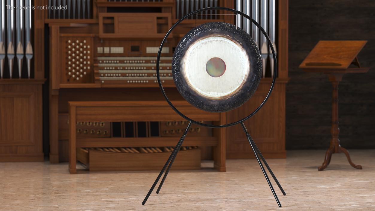 Symphonic Gong 28 inch Round Stand 3D model