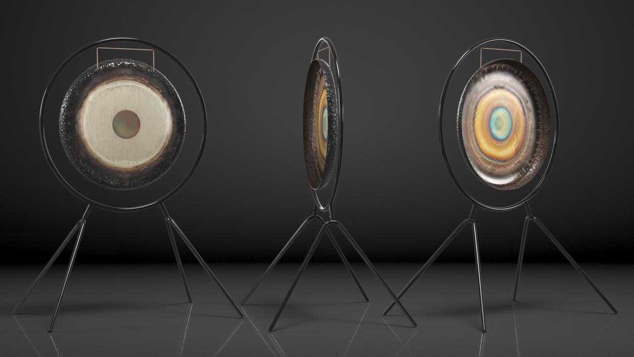 Symphonic Gong 28 inch Round Stand 3D model