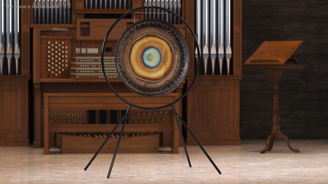 Symphonic Gong 28 inch Round Stand 3D model