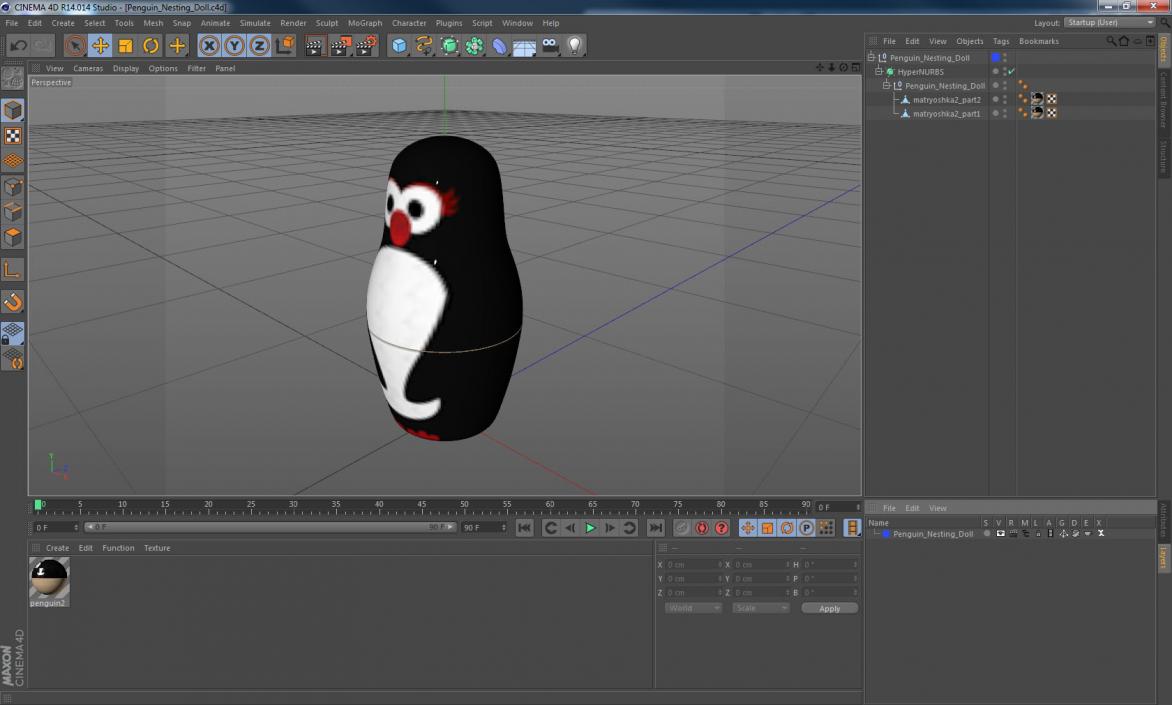 3D model Penguin Nesting Doll