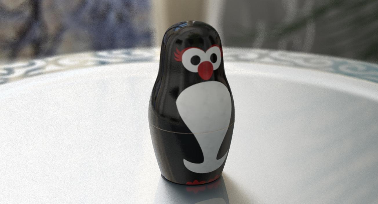 3D model Penguin Nesting Doll