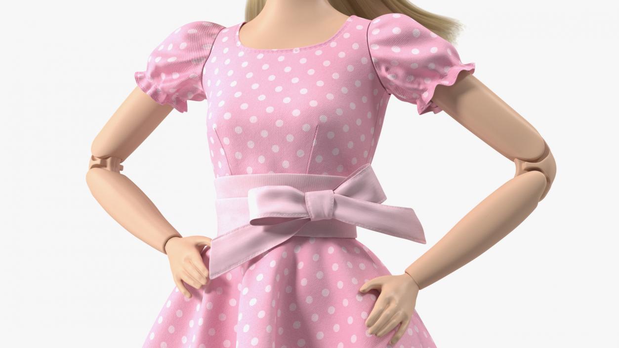 3D model Barbie Doll in Pink Dress