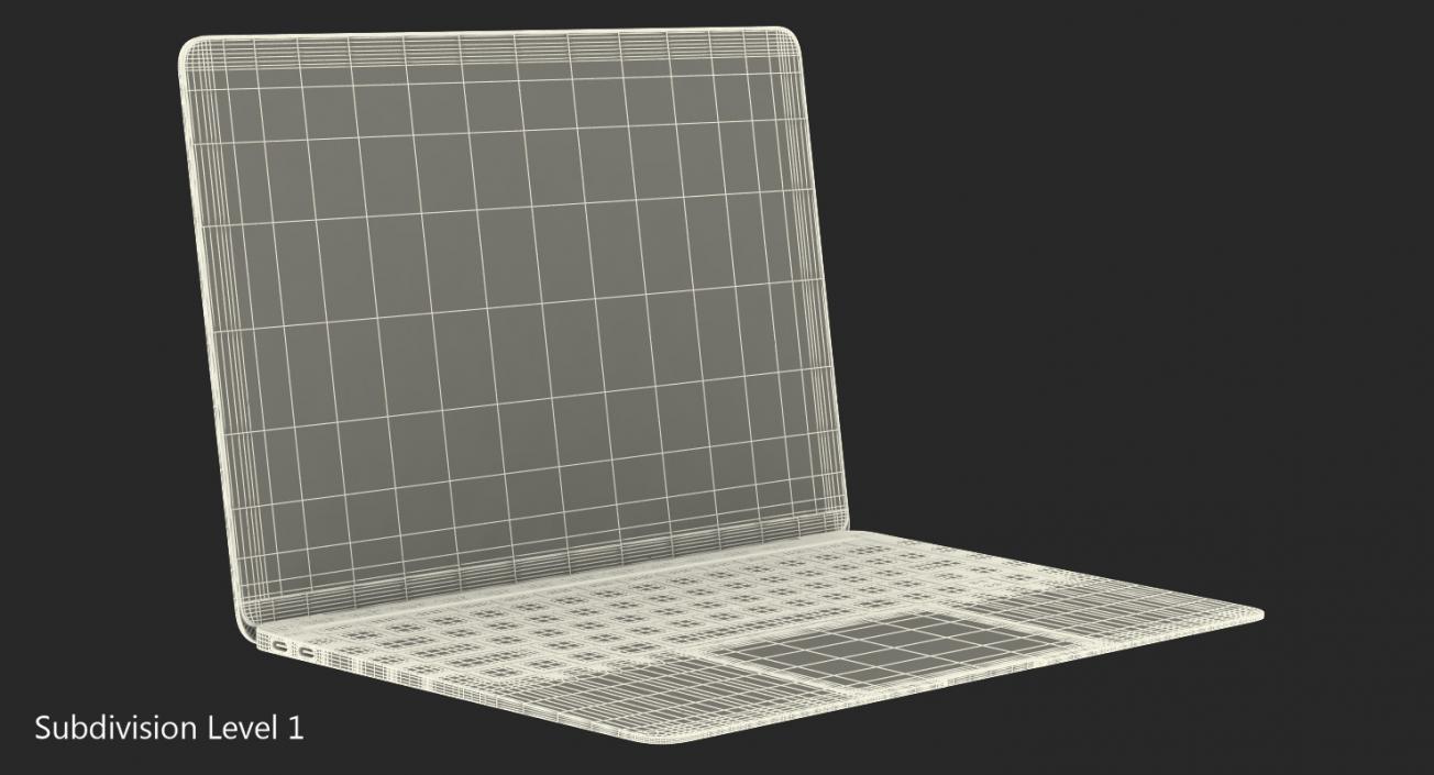 MacBook Air Space Gray 3D