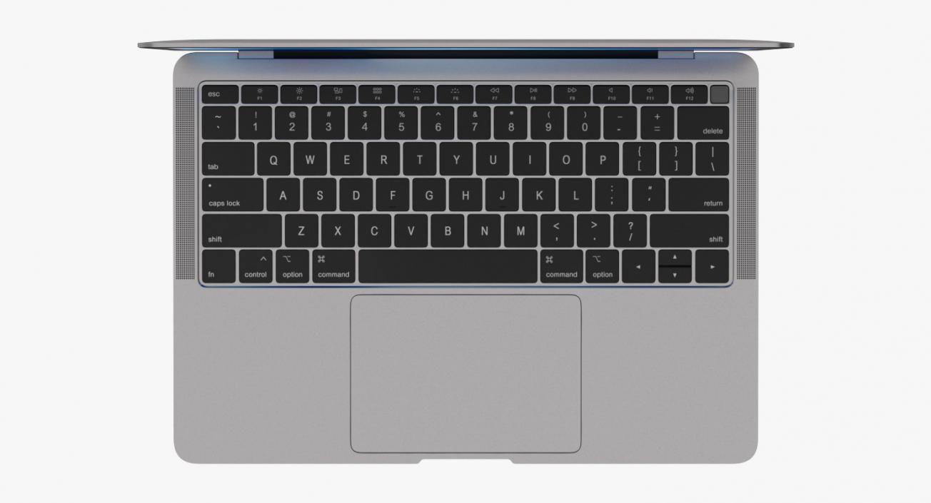 MacBook Air Space Gray 3D