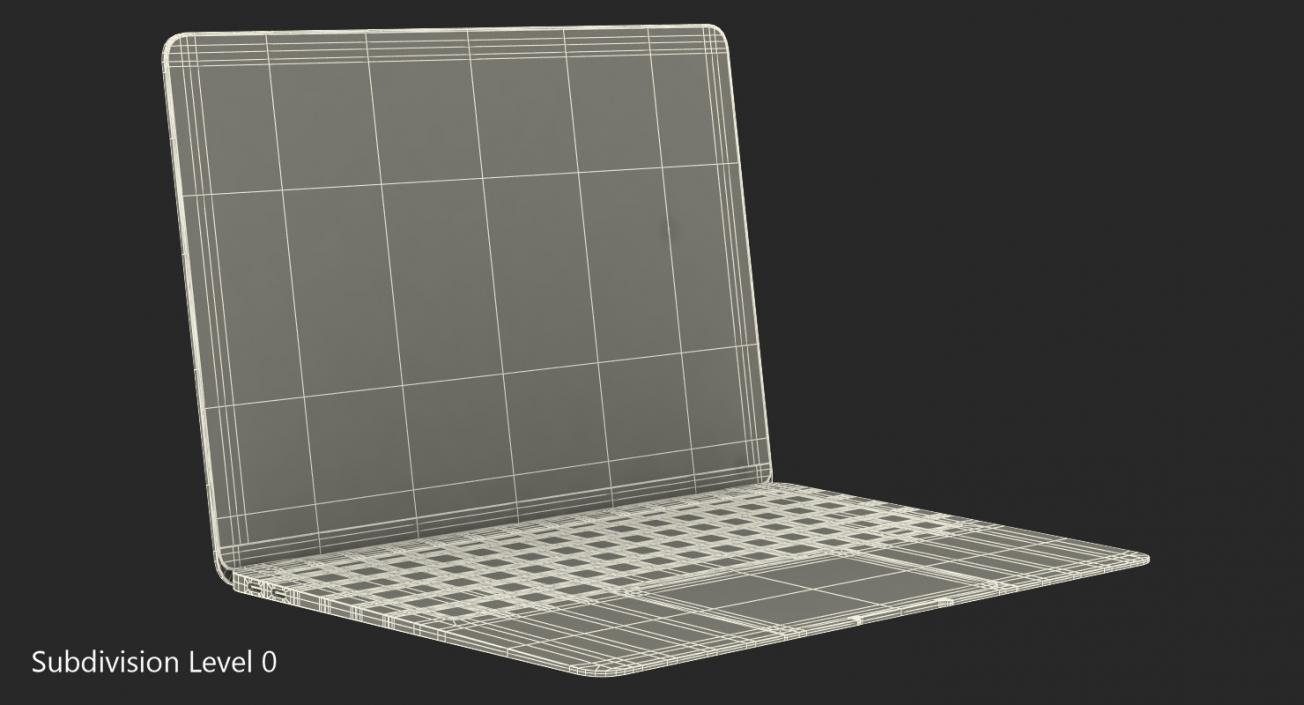 MacBook Air Space Gray 3D