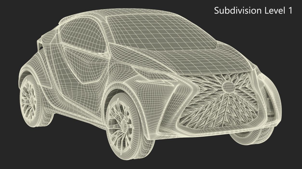 Concept Car Lexus LF-SA Simple Interior 3D model