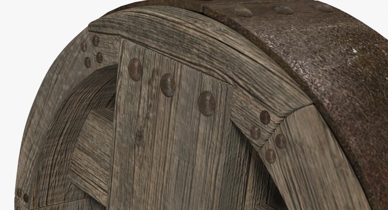 3D model Antique Wooden Wheel