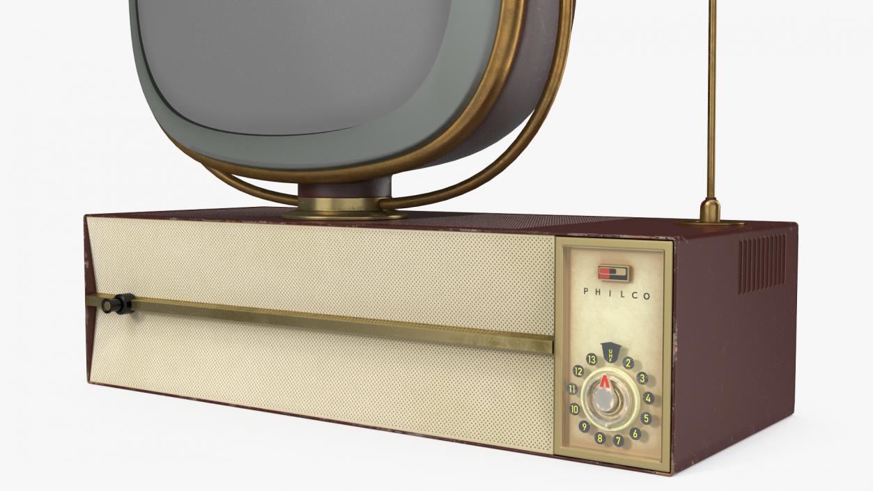 3D model Retro 1959 Philco Predicta Princess Swivel TV