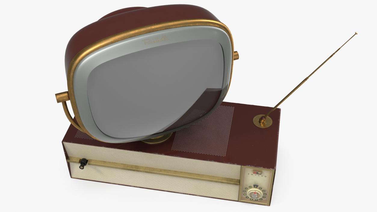 3D model Retro 1959 Philco Predicta Princess Swivel TV