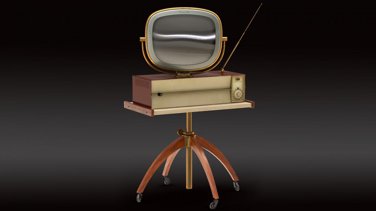 3D model Retro 1959 Philco Predicta Princess Swivel TV