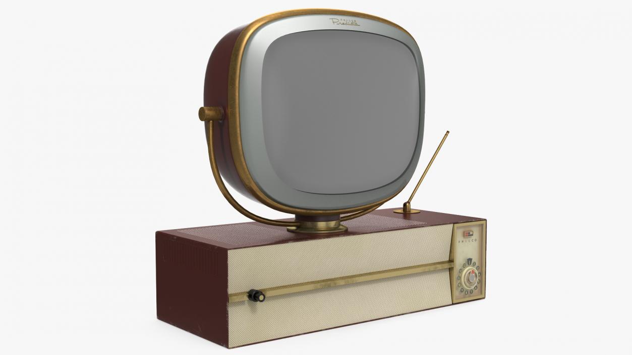 3D model Retro 1959 Philco Predicta Princess Swivel TV