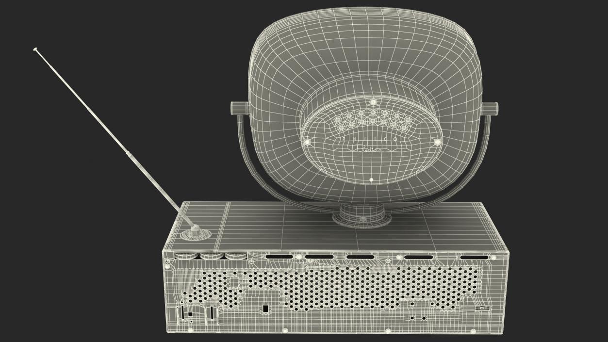 3D model Retro 1959 Philco Predicta Princess Swivel TV