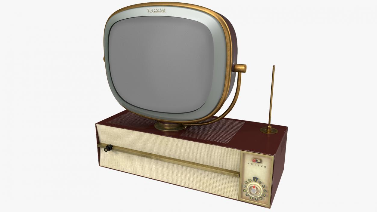 3D model Retro 1959 Philco Predicta Princess Swivel TV