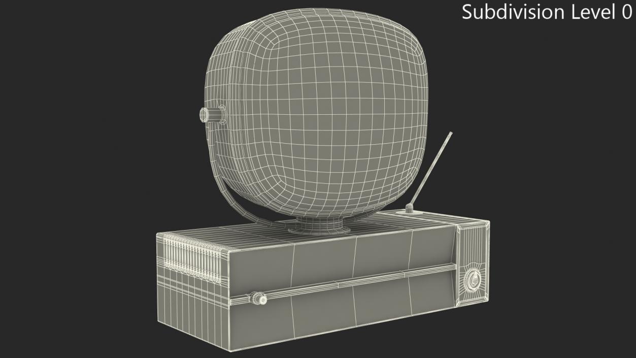 3D model Retro 1959 Philco Predicta Princess Swivel TV