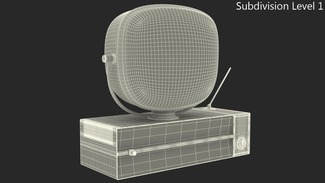 3D model Retro 1959 Philco Predicta Princess Swivel TV