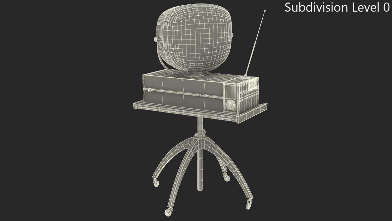 3D model Retro 1959 Philco Predicta Princess Swivel TV