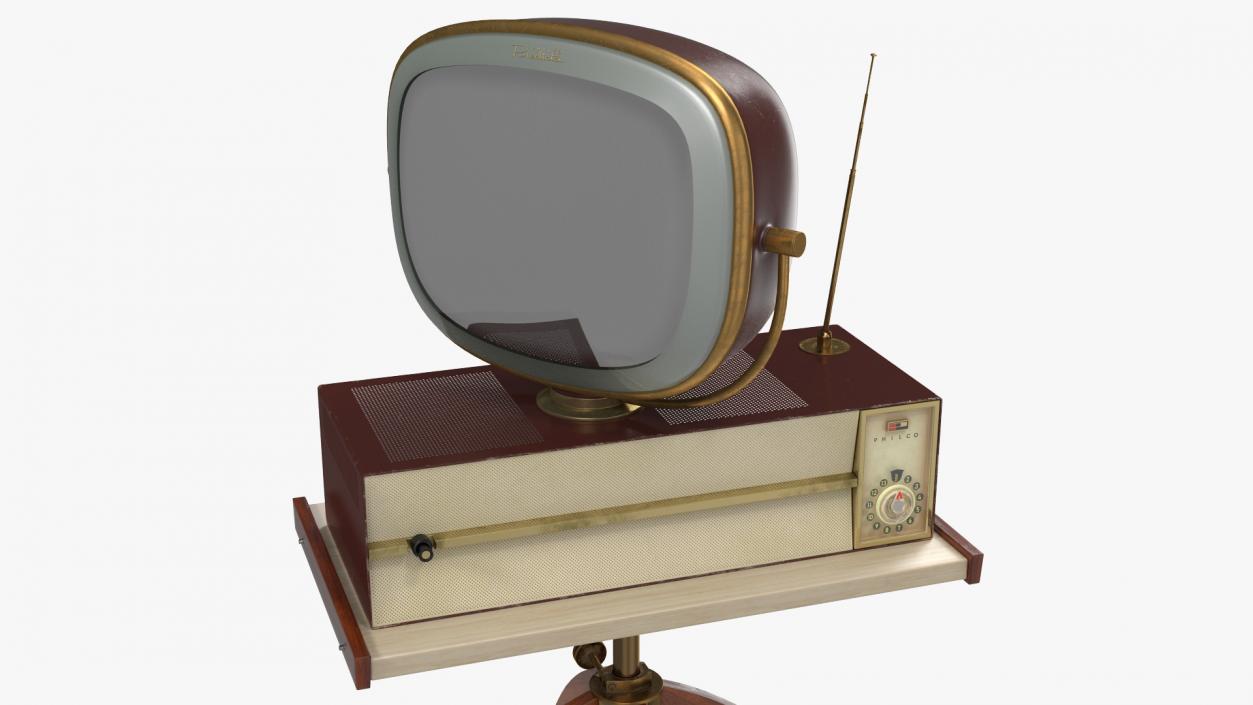 3D model Retro 1959 Philco Predicta Princess Swivel TV