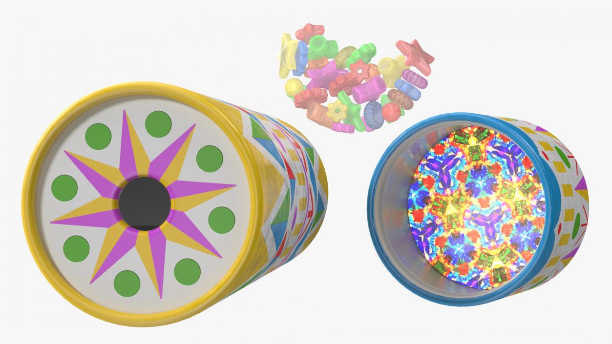 3D Retro Kaleidoscope model