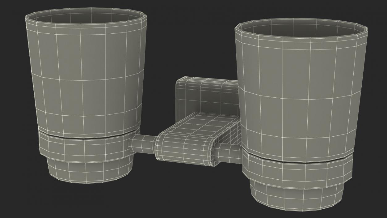 Bathroom Wall Accessories Set 3D model