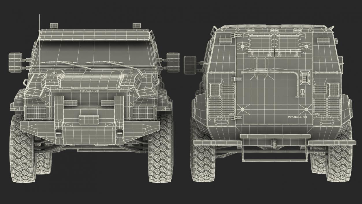 3D model Armored SWAT Truck Pit-Bull VX