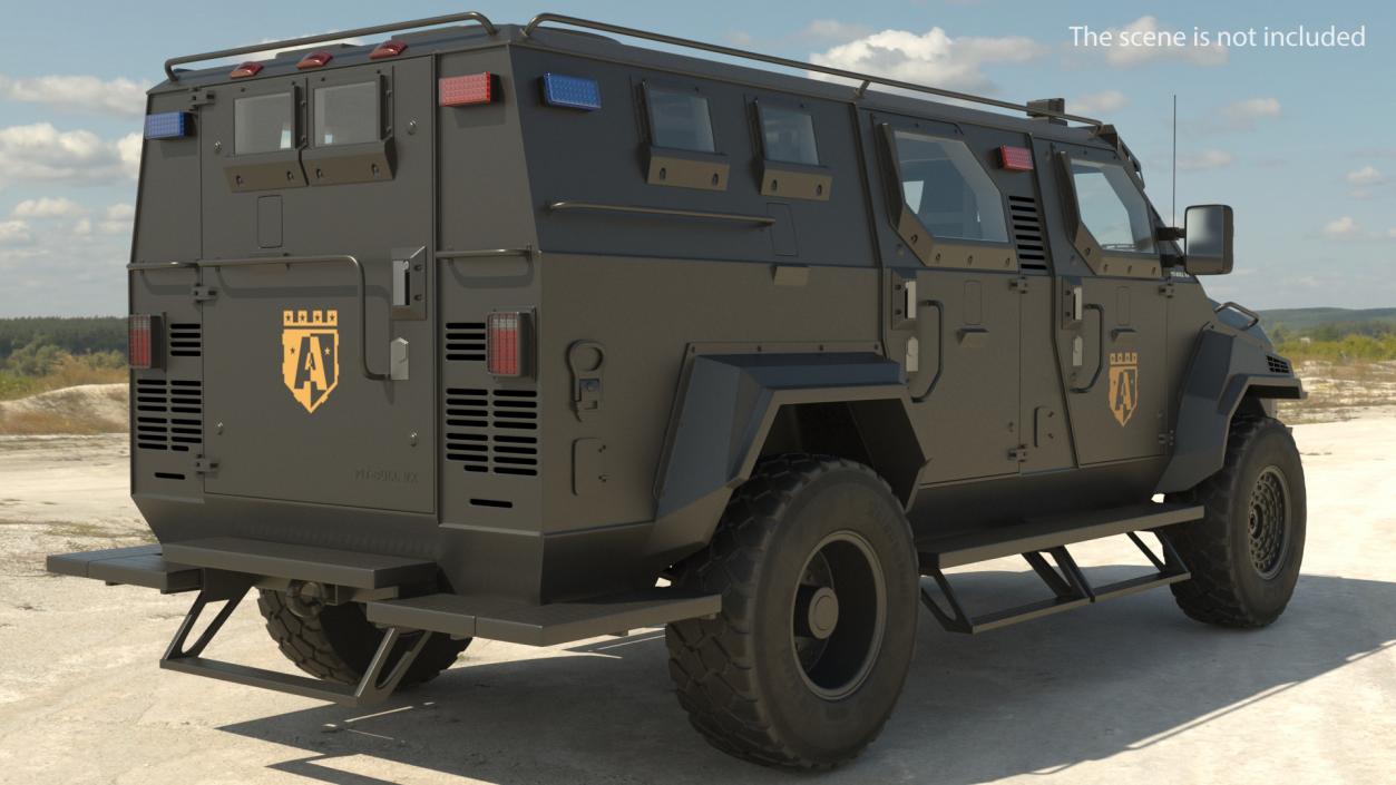 3D model Armored SWAT Truck Pit-Bull VX