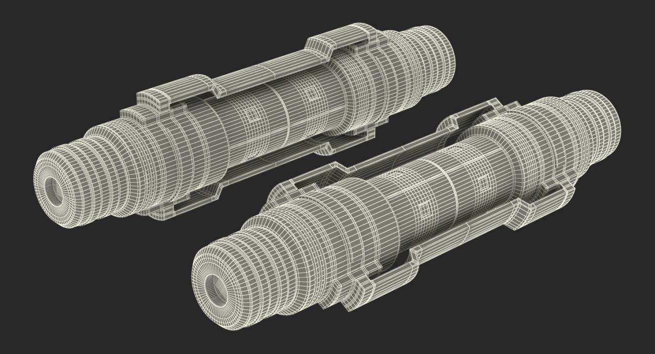 Sci-Fi Anodized Piston 3 3D model