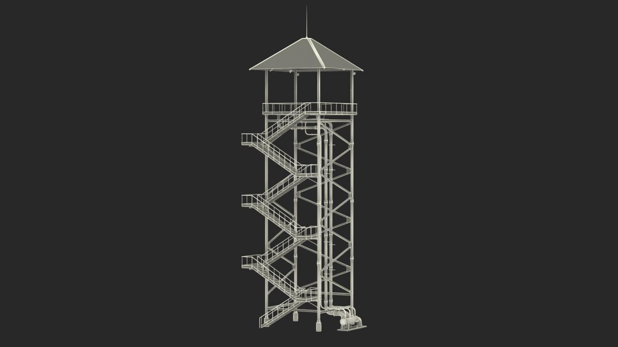 3D Waterslide Tower