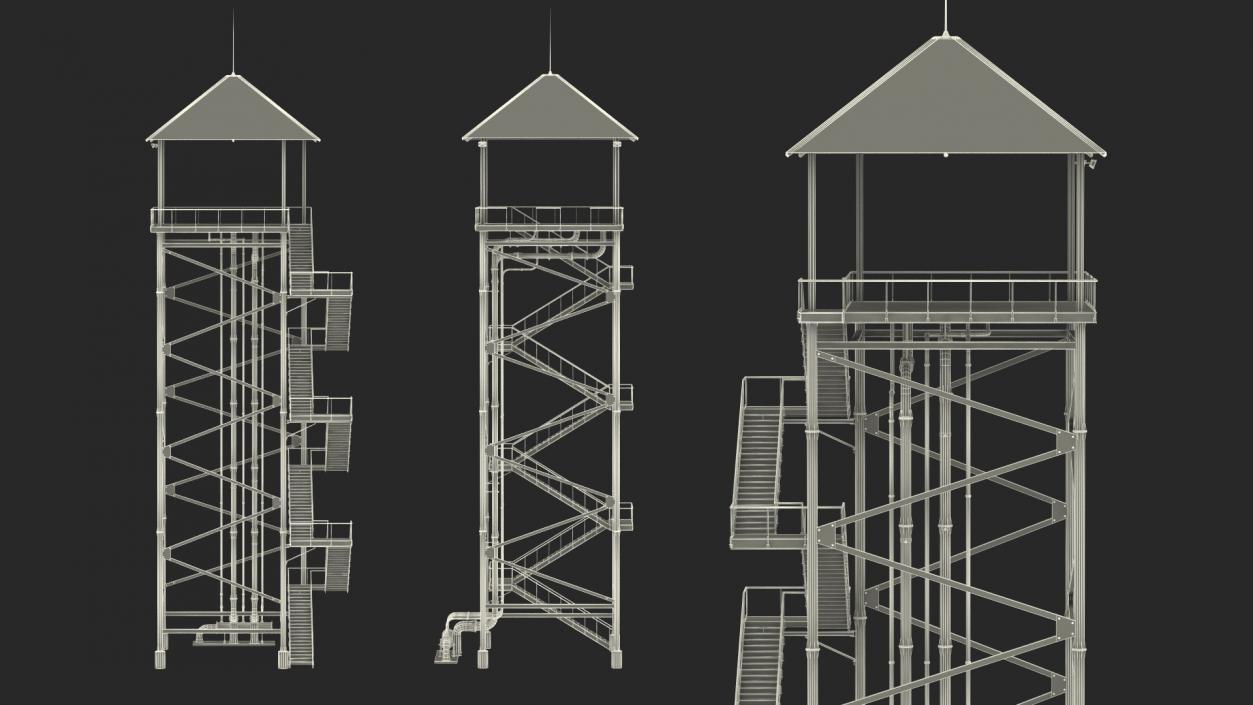 3D Waterslide Tower