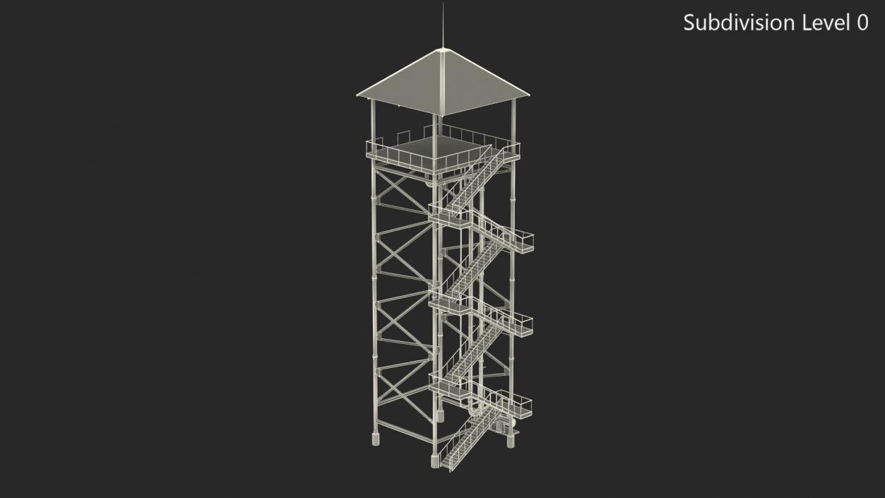 3D Waterslide Tower