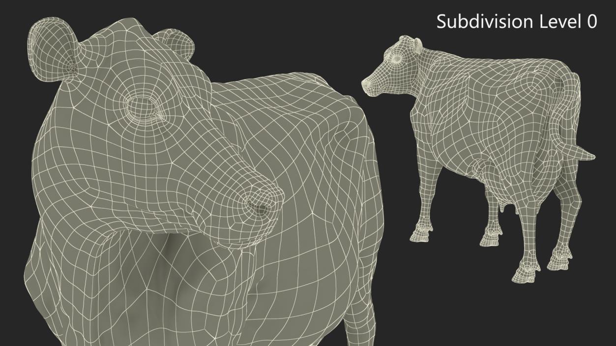 Channel Island Cow Beige 3D model