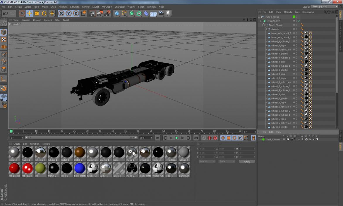 3D Truck Chassis model