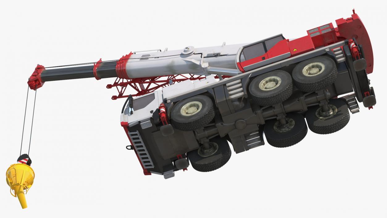 3D Mobile Construction Crane with Concrete Bucket