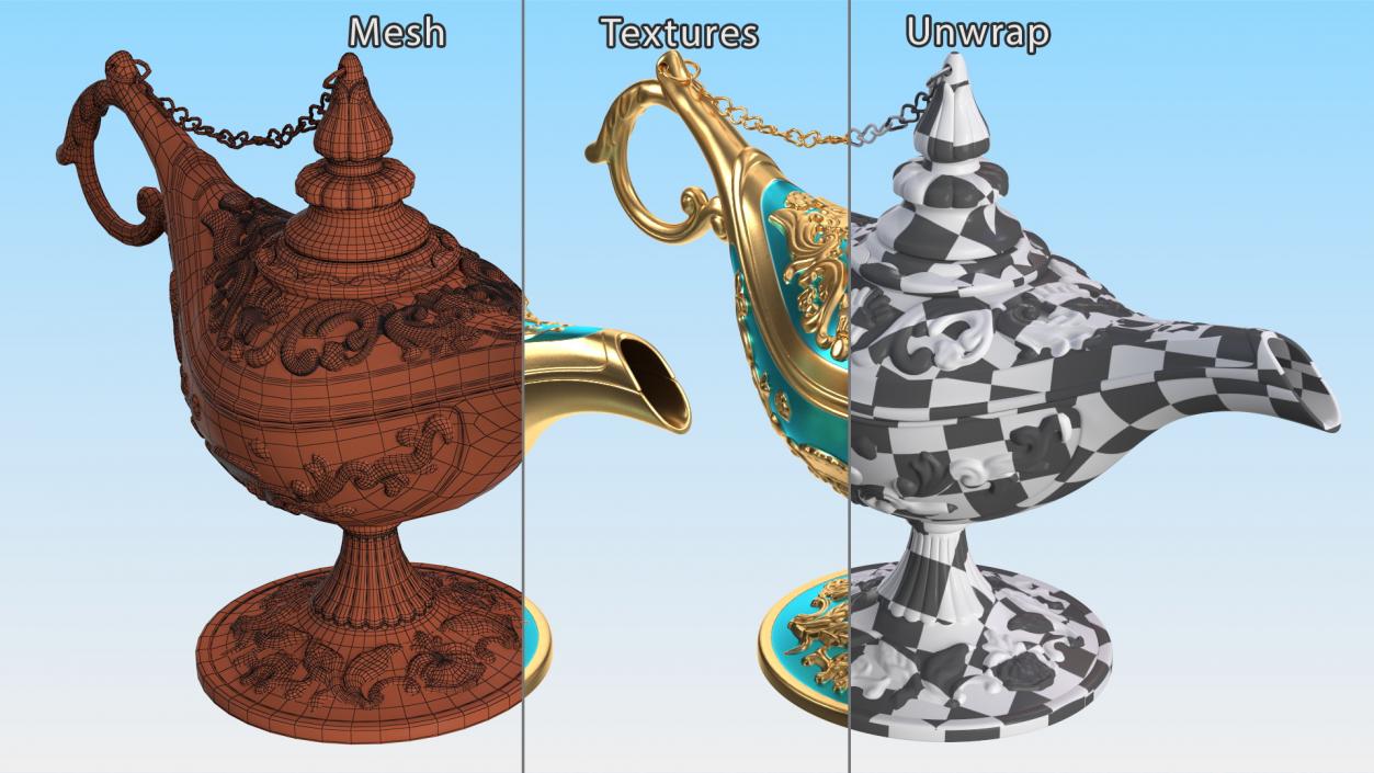 3D model Magic Lamp Blue