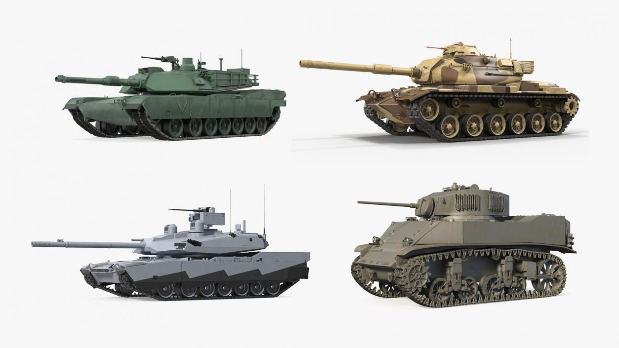 3D US Tanks Collection 3