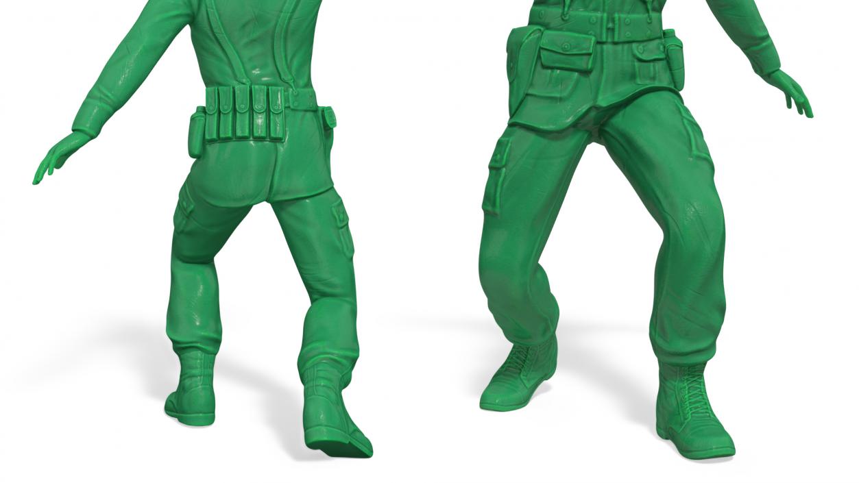 3D model Green Toy Soldier Assault