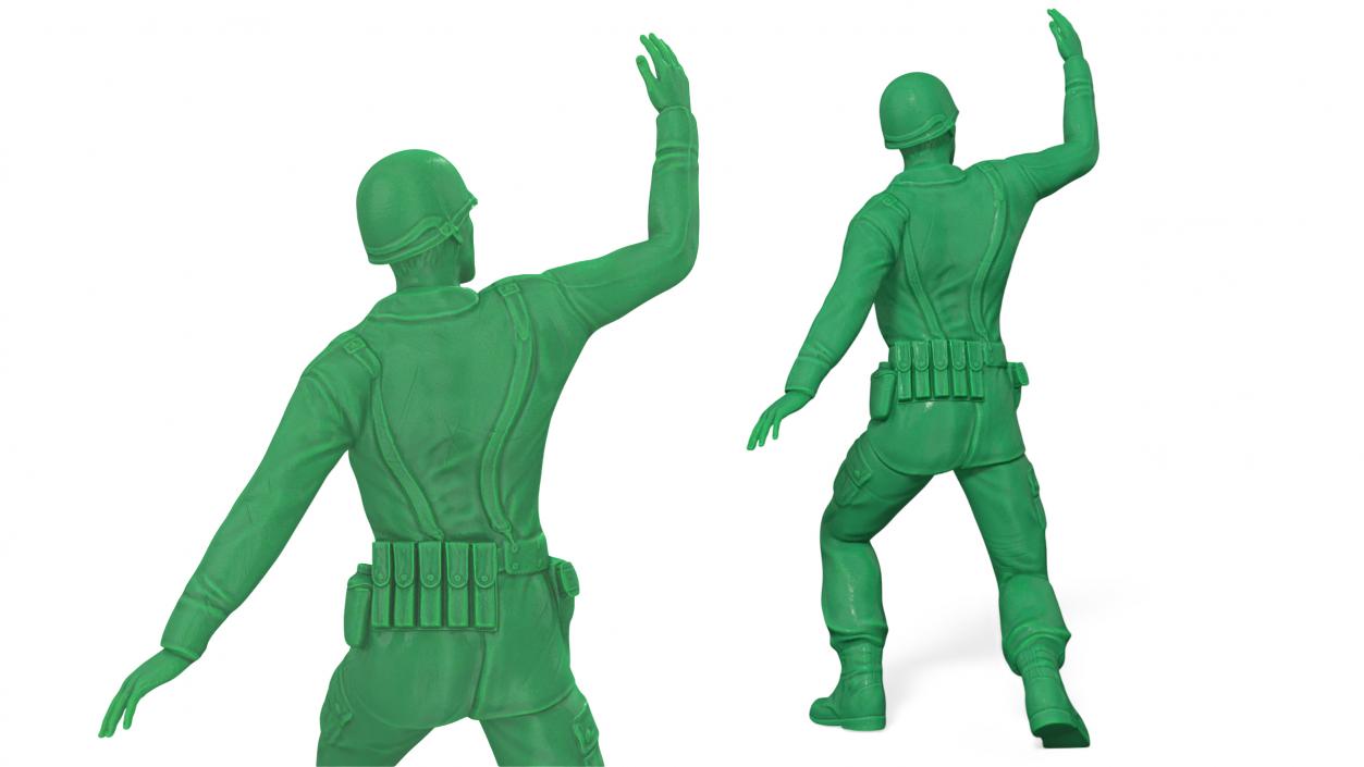 3D model Green Toy Soldier Assault